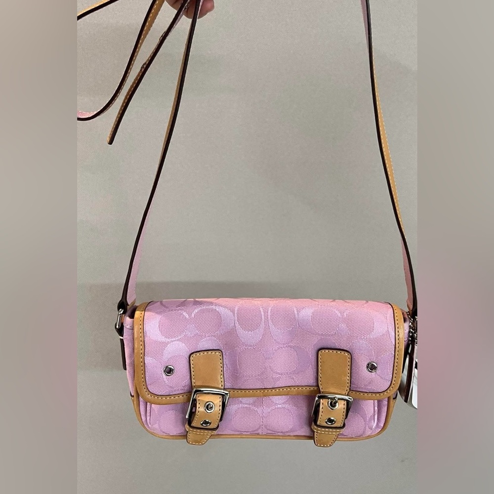 Authentic Vintage Coach Pink Shoulder Bag-Good Used Condition - Picture 2 of 11